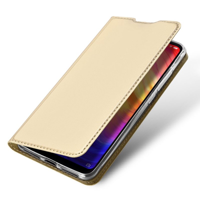 Husa Xiaomi Redmi Note 7 Dux Ducis Flip Stand Book - Auriu