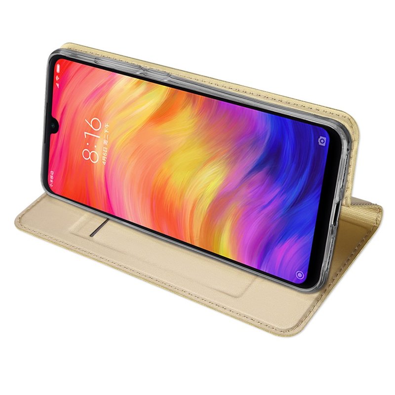 Husa Xiaomi Redmi Note 7 Dux Ducis Flip Stand Book - Auriu