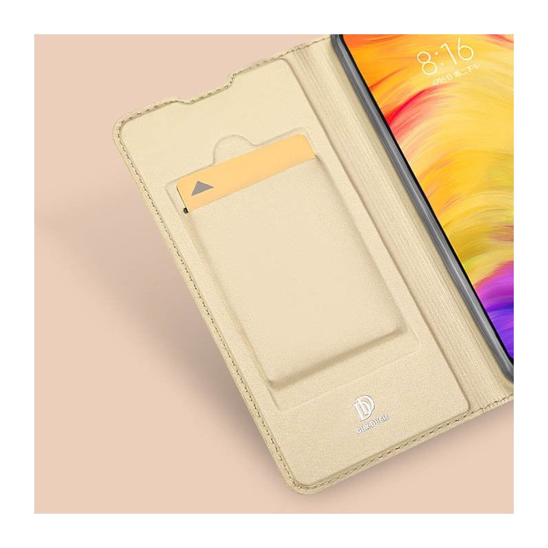 Husa Xiaomi Redmi Note 7 Dux Ducis Flip Stand Book - Auriu