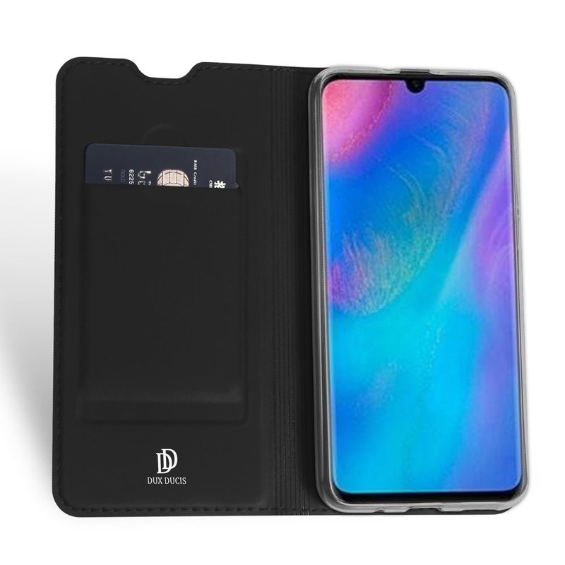 Husa Huawei P30 Lite Dux Ducis Flip Stand Book - Negru