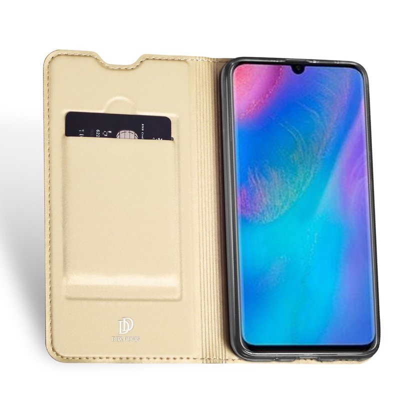Husa Huawei P30 Lite Dux Ducis Flip Stand Book - Auriu