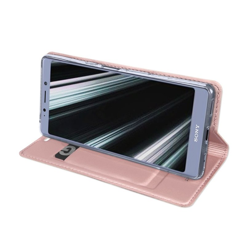 Husa Sony Xperia L3 Dux Ducis Flip Stand Book - Roz