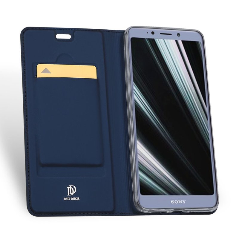 Husa Sony Xperia L3 Dux Ducis Flip Stand Book - Albastru