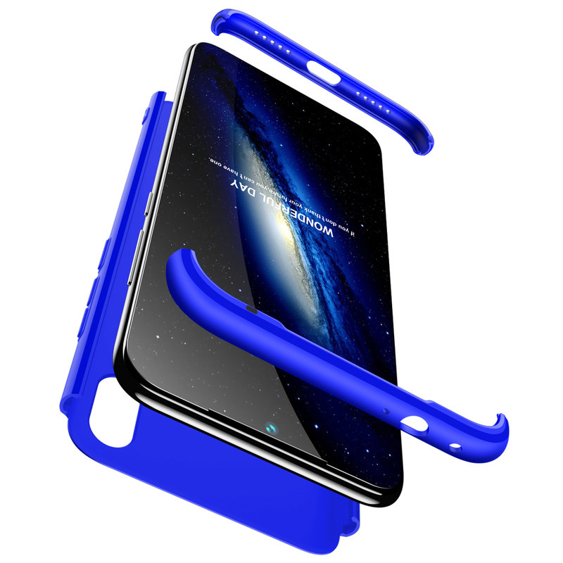 Husa Xiaomi Redmi Note 7 GKK 360 Full Cover Albastru