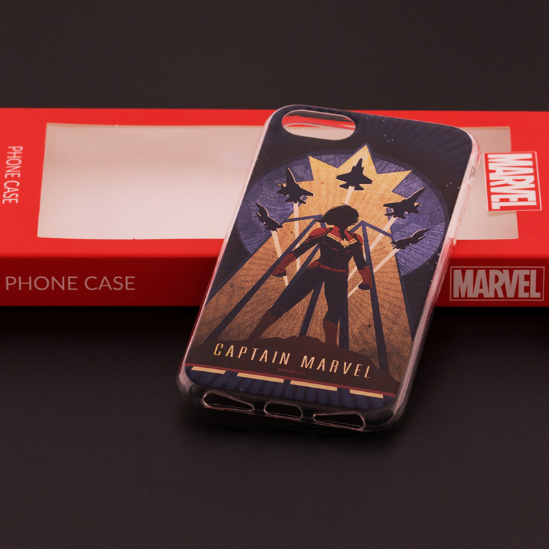 Husa iPhone 7 Cu Licenta Marvel - Captain Marvel