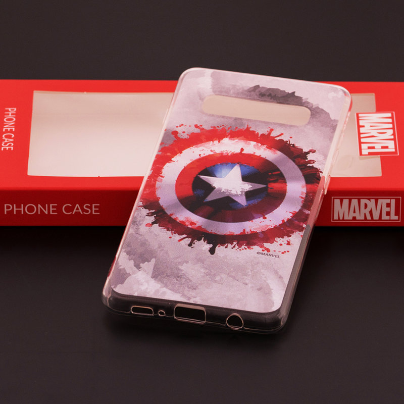 Husa Samsung Galaxy S10 Plus Cu Licenta Marvel - Captain Shield