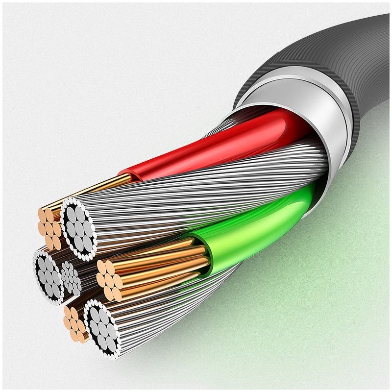 Cablu de date Lightning Cu LED-uri Activate De Sunet, Proda - Alb