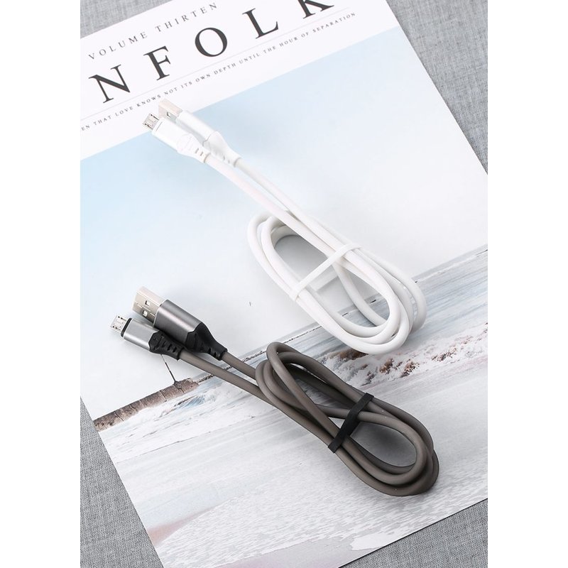 Cablu de date Lightning Cu LED-uri Activate De Sunet, Proda - Alb