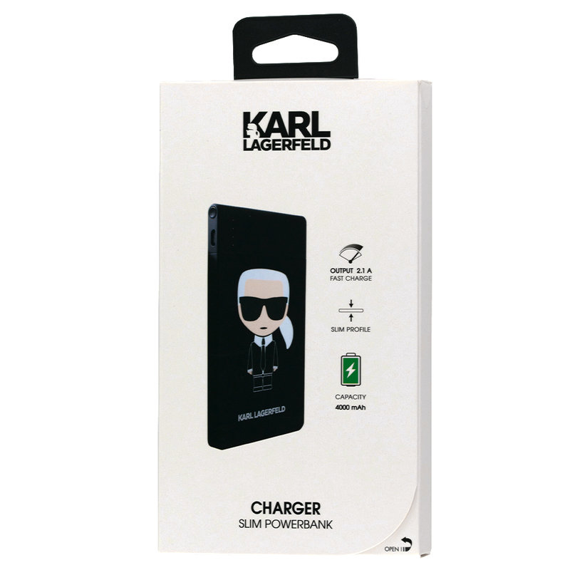 Acumulator extern 4000 mAh Karl Lagerfeld - Negru