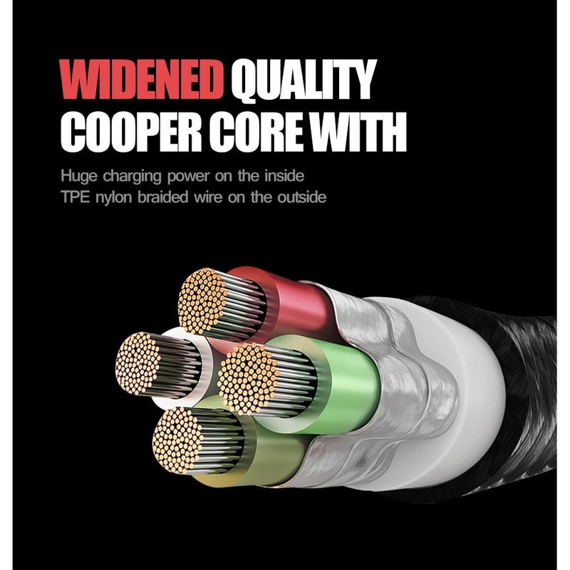 Cablu de date 3in1 Ldio LC-93 120cm Micro-USB Lightning Type-C - Gri