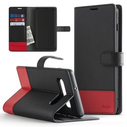 Husa Samsung Galaxy S10 Plus Ringke Wallet Stand Flip Case - Black
