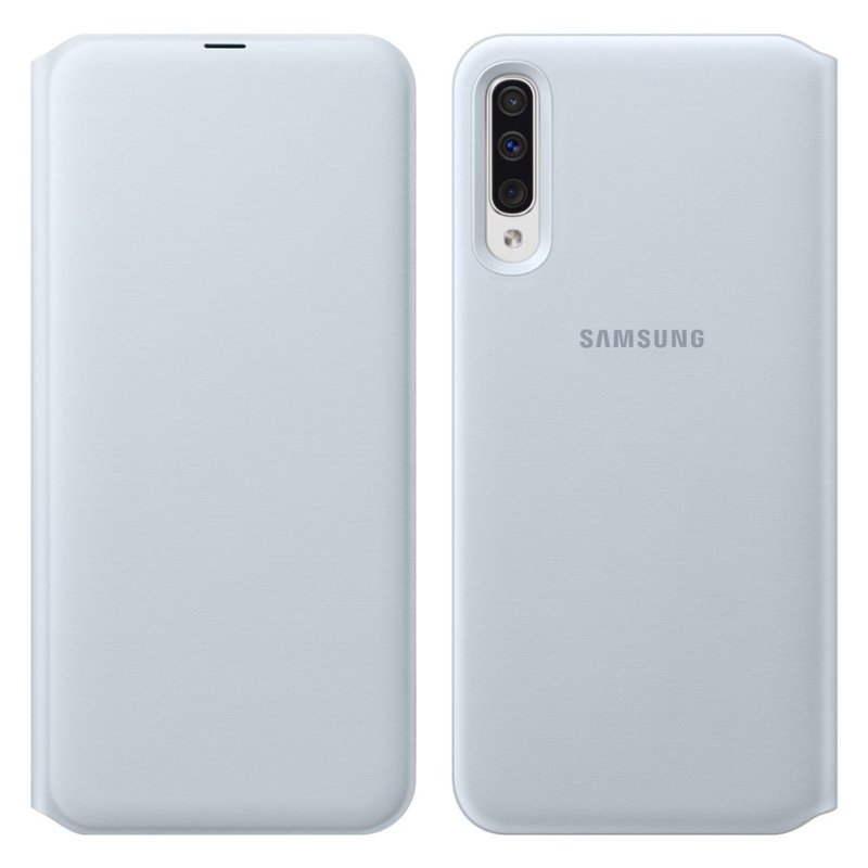 Husa Originala Samsung Galaxy A50 Flip Wallet White