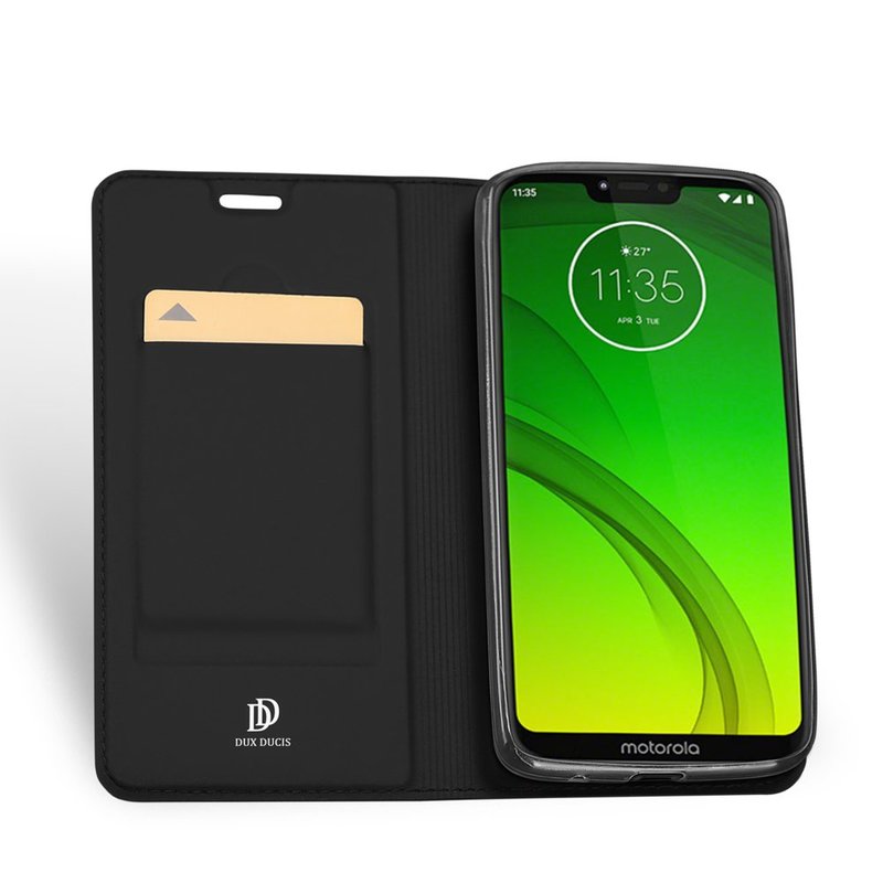 Husa Motorola Moto G7 Power Dux Ducis Flip Stand Book - Negru