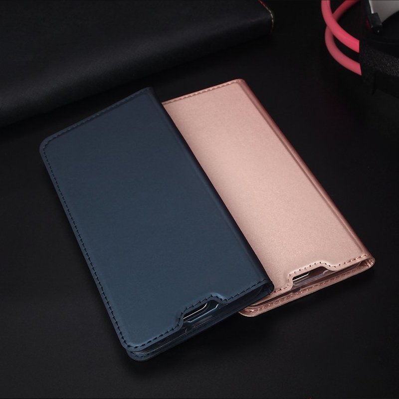 Husa Motorola Moto G7 Plus Dux Ducis Flip Stand Book - Roz