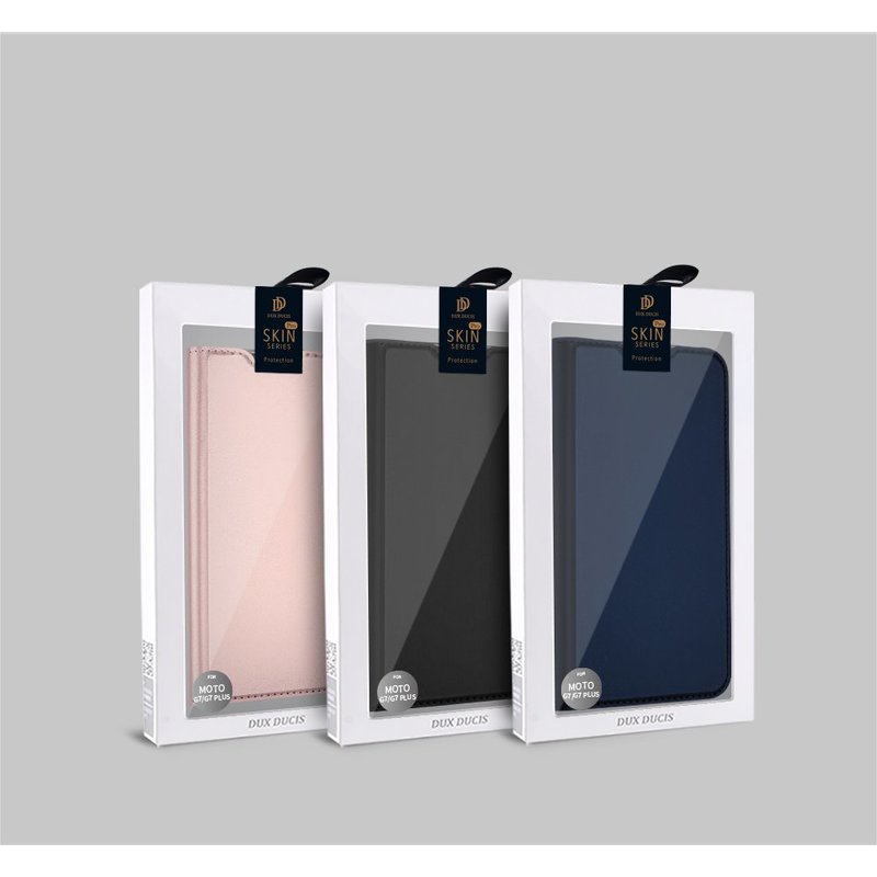 Husa Motorola Moto G7 Plus Dux Ducis Flip Stand Book - Roz