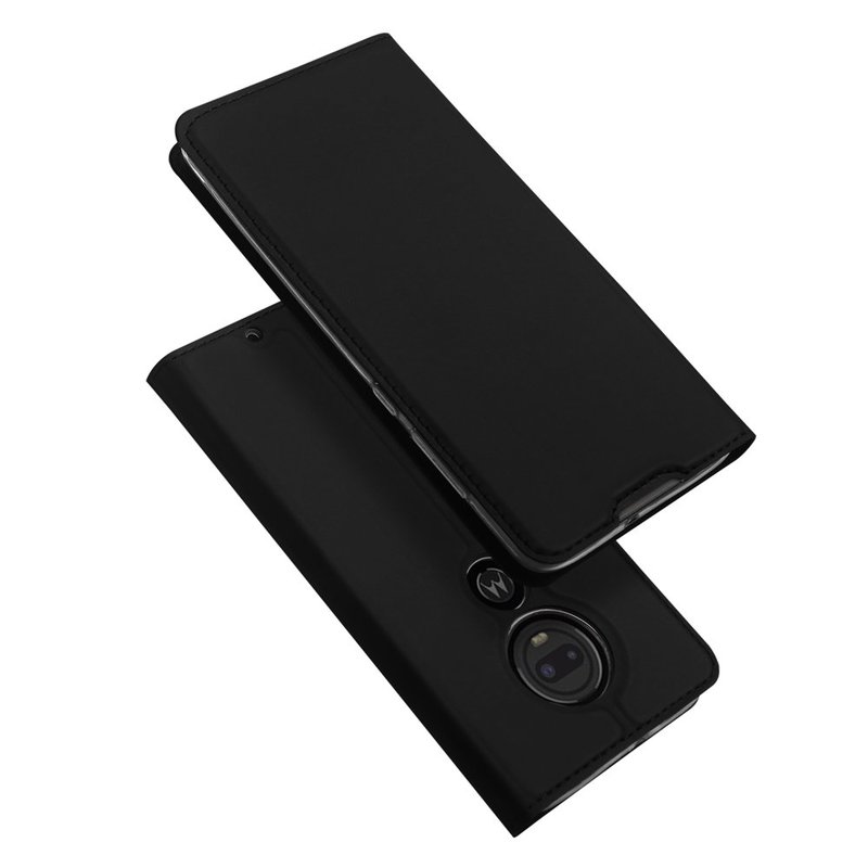 Husa Motorola Moto G7 Plus Dux Ducis Flip Stand Book - Negru