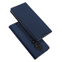 Husa Motorola Moto G7 Plus Dux Ducis Flip Stand Book - Albastru