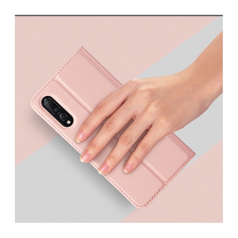 Husa Xiaomi Mi 9 Dux Ducis Flip Stand Book - Roz