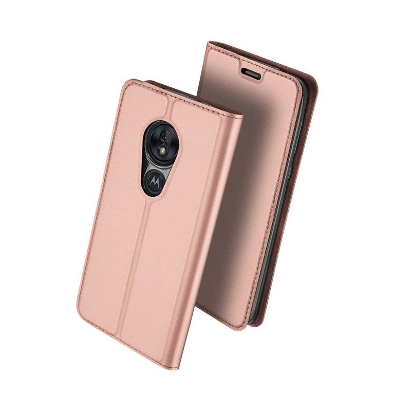 Husa Motorola Moto G7 Play Dux Ducis Flip Stand Book - Roz