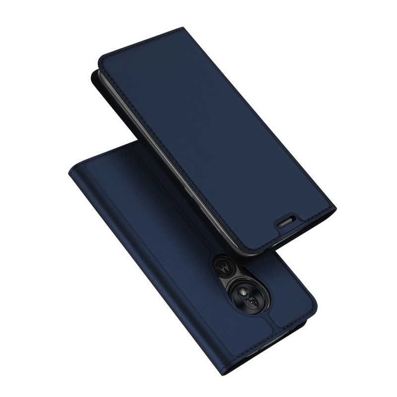 Husa Motorola Moto G7 Play Dux Ducis Flip Stand Book - Albastru