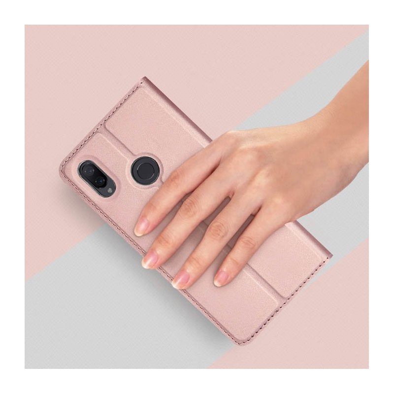 Husa Xiaomi Redmi Note 7 Dux Ducis Flip Stand Book - Roz