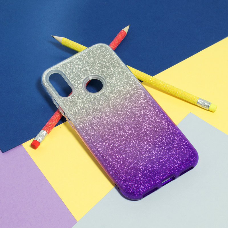 Husa Huawei Y6 2019 Gradient Color TPU Sclipici - Mov