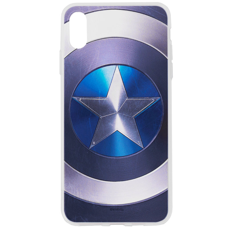 Husa iPhone XS Max Cu Licenta Marvel - Captain America Logo