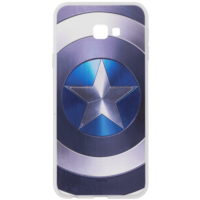 Husa Samsung Galaxy J4 Plus Cu Licenta Marvel - Captain America Logo