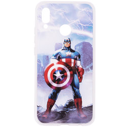 Husa Huawei P20 Lite Cu Licenta Marvel - Victorious Captain America