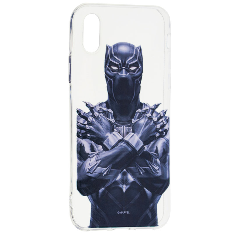 Husa iPhone X, iPhone 10 Cu Licenta Marvel - Black Panther