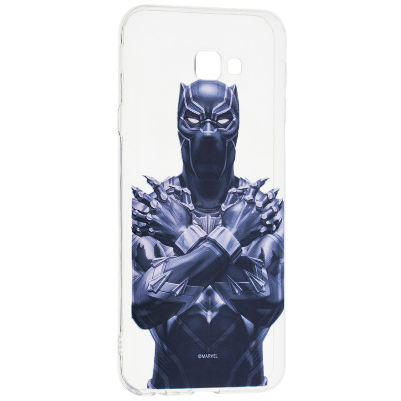 Husa Samsung Galaxy J4 Plus Cu Licenta Marvel - Black Panther