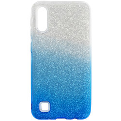 Husa Samsung Galaxy M10 Gradient Color TPU Sclipici - Albastru