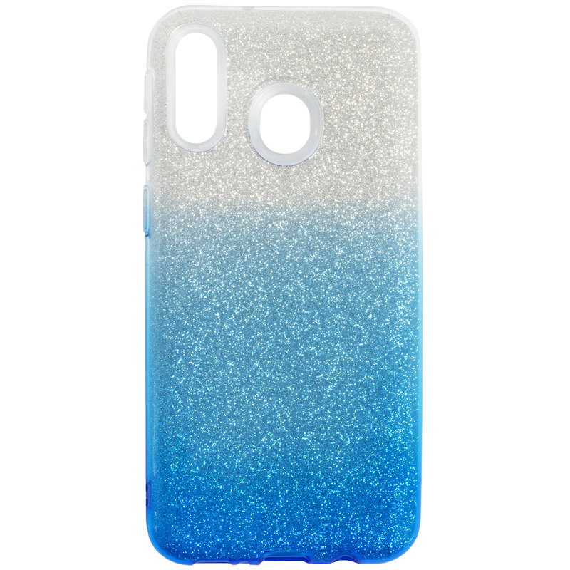 Husa Samsung Galaxy M20 Gradient Color TPU Sclipici - Albastru