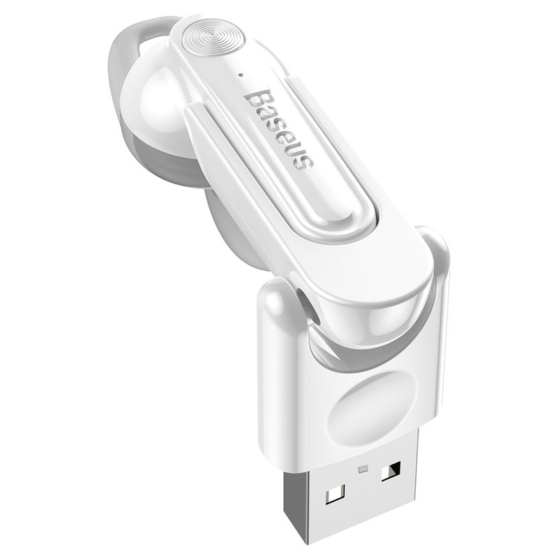 Casca Bluetooth 4.1 Baseus Earphone Magnetic USB - NGCX-02 - White