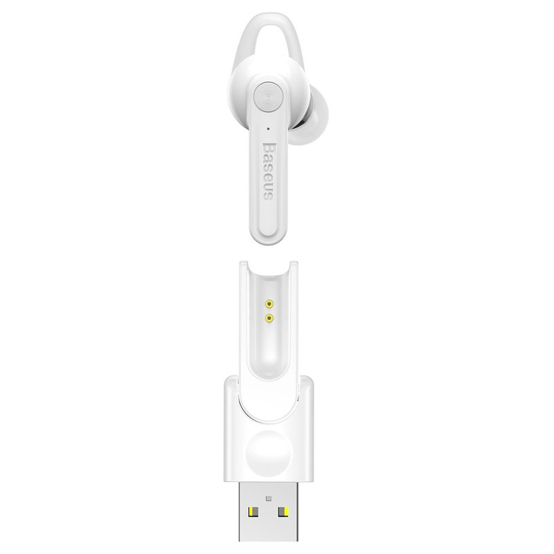 Casca Bluetooth 4.1 Baseus Earphone Magnetic USB - NGCX-02 - White