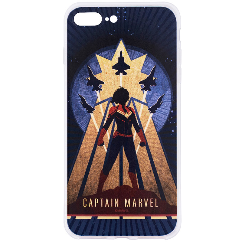 Husa iPhone 7 Plus Cu Licenta Marvel - Captain Marvel