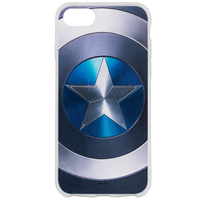 Husa iPhone 6 / 6S Cu Licenta Marvel - Captain America Logo