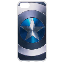Husa iPhone 7 Cu Licenta Marvel - Captain America Logo