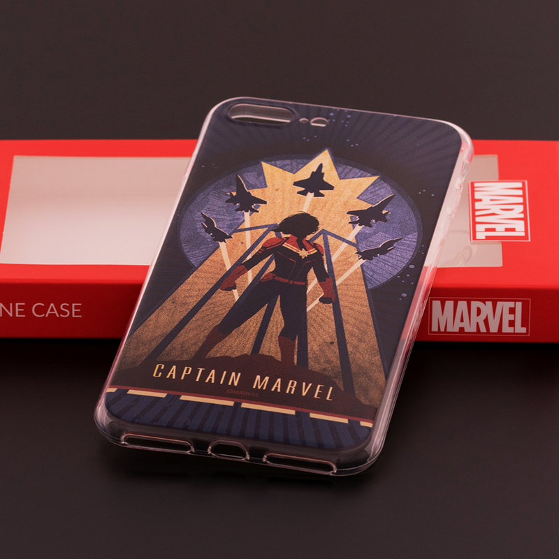 Husa iPhone 8 Plus Cu Licenta Marvel - Captain Marvel
