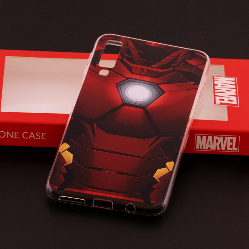 Husa Samsung Galaxy A7 2018 Cu Licenta Marvel - Ironman Power Core