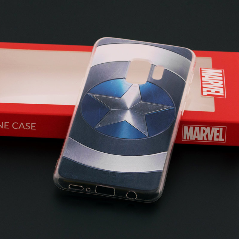 Husa Samsung Galaxy S9 Cu Licenta Marvel - Captain America Logo