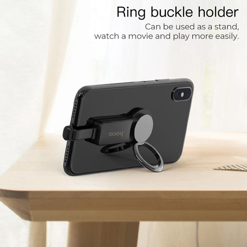 Adaptor Hoco LS23 Dual Lightning Pentru Redare Muzica Si Incarcare - Negru