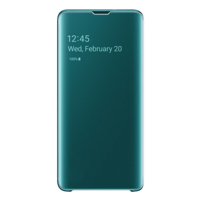 Husa Originala Samsung Galaxy S10 Clear View Cover Verde