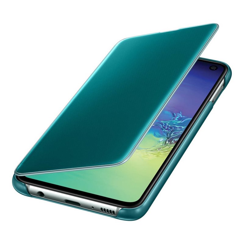 Husa Originala Samsung Galaxy S10e Clear View Cover Verde