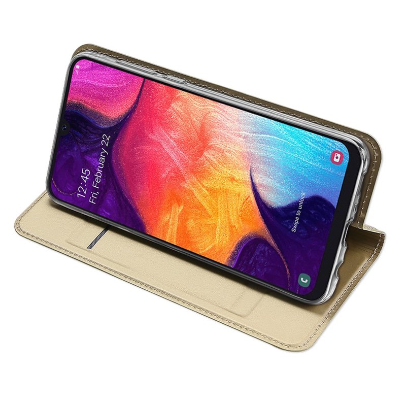 Husa Samsung Galaxy A50 Dux Ducis Flip Stand Book - Auriu