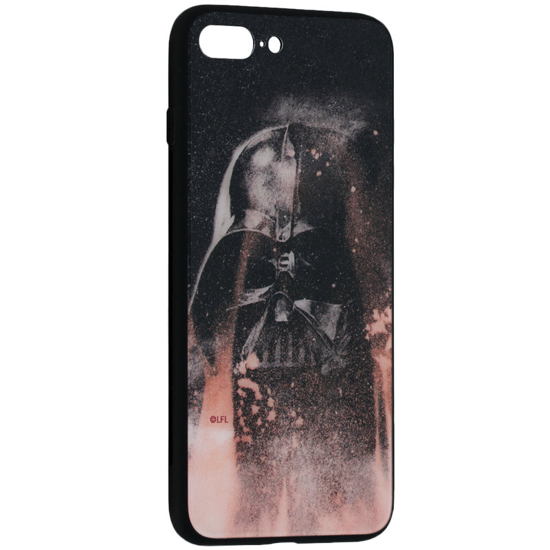 Husa iPhone 8 Plus Premium Glass Cu Licenta Disney - Battlefront Vader