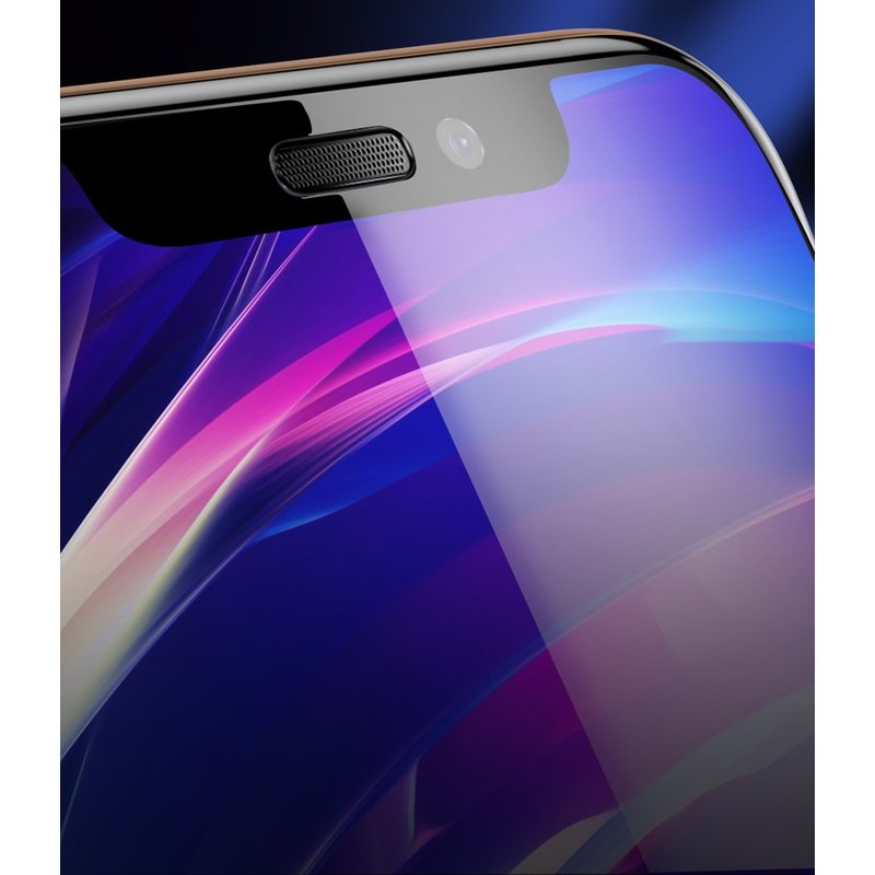 Folie Sticla Curbata iPhone XS Max Baseus Speaker Dust Protector -SGAPIPH65-WA01- Black