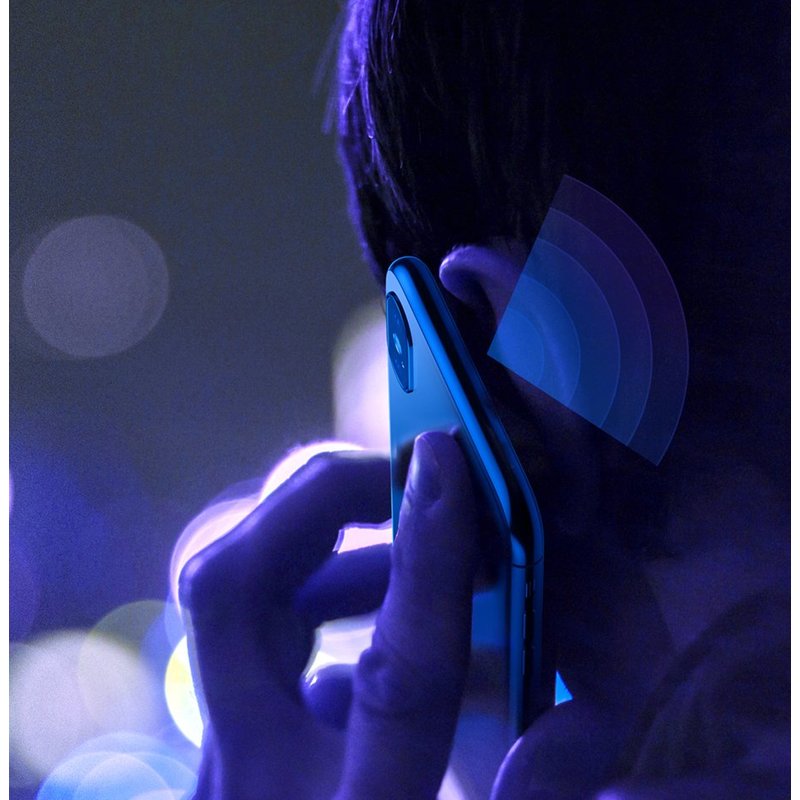 Folie Sticla Curbata iPhone XS Max Baseus Speaker Dust Protector -SGAPIPH65-WA01- Black