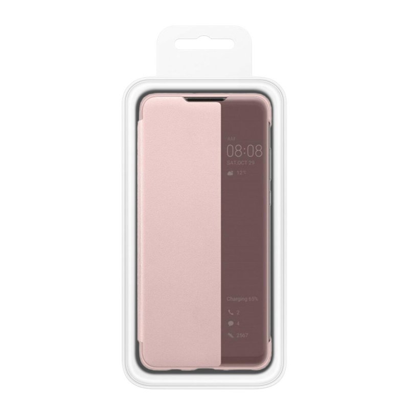Husa Originala Huawei P30 Lite Smart View Cover Pink