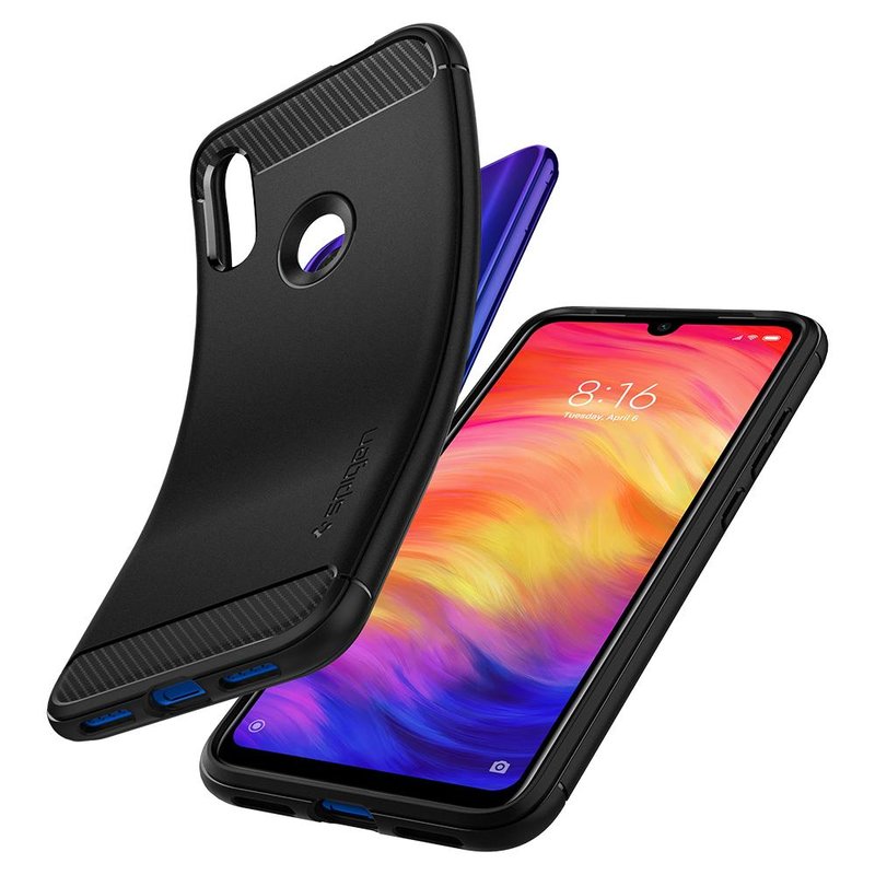 Bumper Spigen Xiaomi Redmi Note 7 Rugged Armor - Matte Black